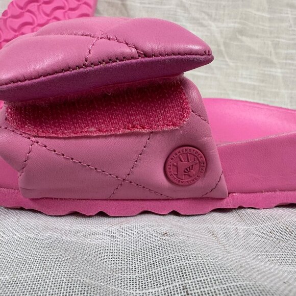 Birkenstock 1774 III Sylt Leather Slide Sandal Azalea Pink Quilted Size EU 36 - Picture 5 of 5